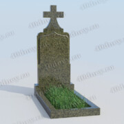 Православный памятник-крест на могилу П111 из Масловского гранита