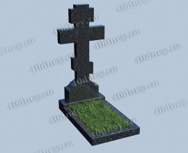 Гранитный крест на могилу П131 из Габбро-диабаза
