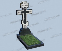 Гранитный крест на кладбище П133 из Габбро-диабаза