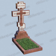 Гранитный крест на кладбище П133, материал: Сюскюянсаари