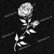 Цветы на памятник №Д142 (розы для пескоструя)
