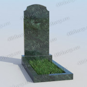 Памятник на могилу с фигурным верхом П340 из Змеевика