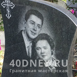 Двойной портрет, гравированный ручным способом